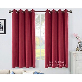Mua Rèm vải thô màu đỏ đô sang chảnh - Cao cố định 3.0m