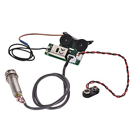 Acoustic Guitar Sound Hole Piezo Pickup System Preamp With Endpin Jack Volume Tone Control