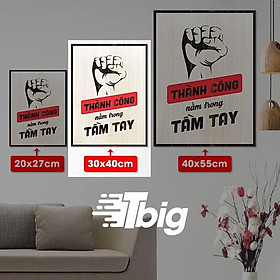 Mua Tranh slogan tạo động lực TBIG129 tranh trang trí văn phòng truyền cảm hứng tích cực