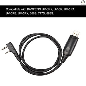 Dây cáp lập trình USB tương thích với bộ đàm BAOFENG UV-5R Walkie Talkie cho UV-5R/UV-985/UV-3R
