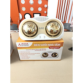 Mua ĐÈN SƯỞI NHÀ TẮM 2 BÓNG ASIA CAO CẤP - CHÍNH HÃNG (Model: DS2N01)