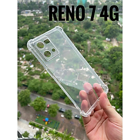 Ốp dẻo chống sốc cho Oppo Reno 7 4G silicon trong suốt , bảo vệ Camera