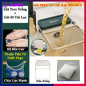 Giá Treo Túi Lọc Rác Bồn Rửa KUNBE Kết Hợp Để Đồ Rửa Chén Bát Ngăn Tắc Nghẽn