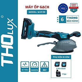 Máy rung ốp gạch lát sàn chạy pin Tholux M-8130