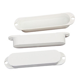 Set of 3pcs Solid White  Single Coil Pickup Cover for Electric Guitar New