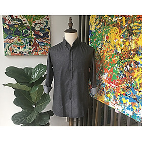 Áo sơ mi Nam dài tay Ngầu Store hoạ tiết herringbone  chất liệu cotton mềm mại, thoáng mát