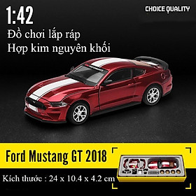 Đồ chơi lắp ráp xe mô hình Ford Mustang GT 2018 bằng hợp kim nguyên khối