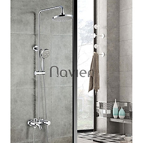 Mua Sen cây tắm nóng lạnh đồng thau mạ crom Navier NV-8211