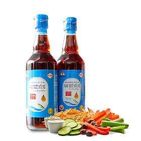 Combo 2 chai Nước mắm nguyên chất cá cơm Phan Thiết Mũi Né 30 đạm