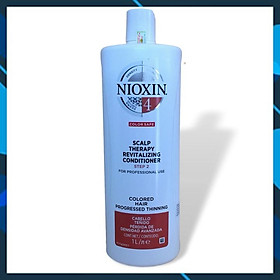 Dầu xả Nioxin 4 Scalp Therapy Revitalizing Conditioner Colored Hair Progressed Thinning cho tóc nhuộm có hiện tượng thưa rụng 1000ml