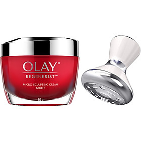 Kem Vi Dưỡng Ban Đêm Olay Regenerist (50G) (Tặng thanh massage đẩy tinh chất từ tính)