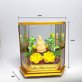 Mua PHẬT QUAN ÂM NGỒI NHÍ HỘP ĐÈN CAO 15CM