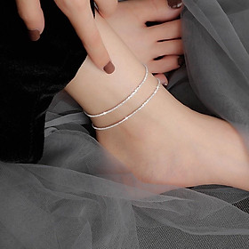 Lắc chân bạc nữ, vòng chân nữ bạc 925 lấp lánh Blink Anklet
