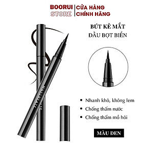 Bút kẻ mắt Boorui nhanh khô, chống thấm nước, mồ hôi lâu trôi, nét liền mảnh chống nhòe trang điểm chuyên nghiệp