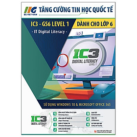 Hình ảnh sách IC3 GS6 - Tăng Cường Tin Học Quốc Tế - Dành Cho Học Sinh Lớp 6