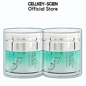 Combo 2 Kem Dưỡng Ẩm Trắng Da Ban Đêm Tế Bào Gốc Phục Hồi Trẻ Hoá Da Và Chống Lão Hoá Cellkey-Scien White Cream (60g)