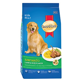 Đồ Ăn Khô Cho Chó Trưởng Thành Vị Thịt Cừu Và Gạo SmartHeart (1.5kg)
