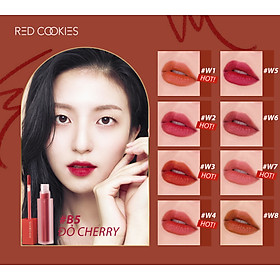 Son Lì Red Cookies Brownie Velcet Lip Hàn Quốc Màu B5 - Đỏ Cherry (4gr )