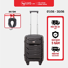 Vali kéo du lịch LUG thương hiệu Aber Chain siêu nhẹ EC01: Nhựa PP chống bể vỡ