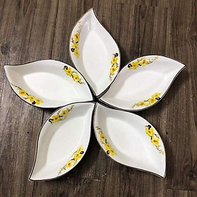Mua Bộ đĩa 5 cánh vẽ đào