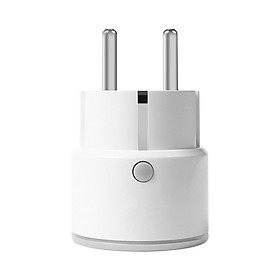 Smart Wi-Fi Plug Wireless Wifi Socket APP Remote Control Voice Control Schedule Timer Smart In-wall Socket Outlet 16A 3680W White (EU Plug)
