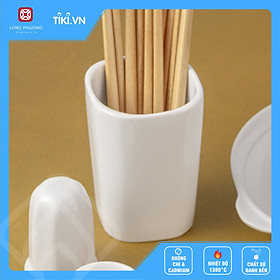 Mua Ống đũa bằng sứ  đựng đũa  thìa muỗng cao cấp sứ Long Phương