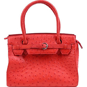 Túi Xách Da Đà Điểu Huy Hoàng HT6406 (32 x 25 cm) - Đỏ