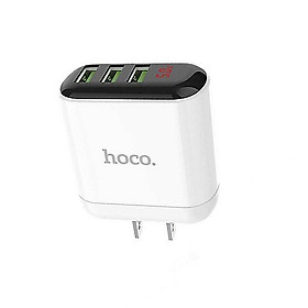 Củ sạc Hoco sạc nhanh 5V/5A màn hình LCD hiển thị điện áp ( 2 màu ) - Hàng chính hãng