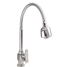 Mua Vòi rửa chén lạnh cần lò xo Đồng mạ Chrome Eurolife EL-RC01 (Trắng bạc)