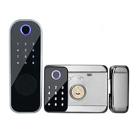 Mua Khóa Cổng Vân Tay Thẻ Từ Mã Số 2 Mặt Đọc Wifi Điều Khiển Qua Ứng Dụng Tuya SHP-IDL10C