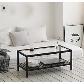 Mua BÀN TRÀ SOFA MẶT KÍNH Màu Đèn Nab01