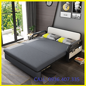 Mua   Tặng 2 Gối   Giường Sofa Đa Năng Cao Cấp  Sofa Thông Minh Gấp Gọn Có Ngăn Chứa Đồ  Giường Ngủ Khung Thép Không Gỉ  KT 1 28m x 1.9m