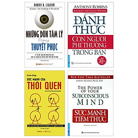 Combo Những Đòn Tâm Lý Trong Thuyết Phục + Đánh Thức Con Người Phi Thường Trong Bạn + Sức Mạnh Của Thói Quen + Sức Mạnh Tiềm Thức