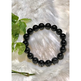 Vòng Tay Đá Thạch Anh Tóc Đen 9mm