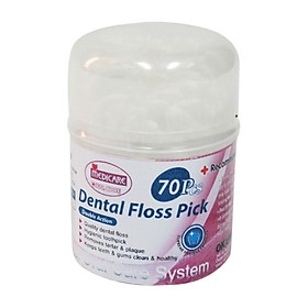 Tăm chỉ xỉa răng MEDiCARE hộp 70 cây