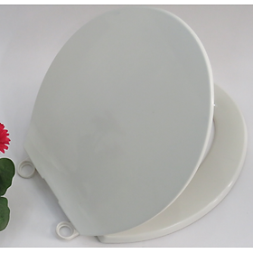 Mua Nắp bồn cầu 2 khối đóng (rơi) êm màu trắng nặng 1.2kg