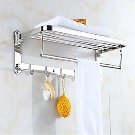 GIá Vắt Khăn Nhà Tắm Inox 304 Cao  Cấp Sáng Bóng - Giá Vắt Khăn 2 Tầng Tiện Lợi