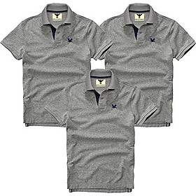 Áo thun nam cổ bẻ vải cá sấu, combo 3 áo - EZ304