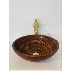 Mua CHẬU RỬA LAVABO ĐÁ TỰ NHIÊN DÁNG TRÒN MỎNG MÀU TÍM VÂN GỖ
