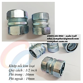 Mua Khớp nối ống ruột gà kín nước phi 1/2 inch (ID 16mm - OD 19mm)
