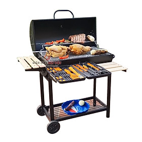 Bếp Nướng Than Hoa BBQ-05, Bếp Nướng Sân Vườn, Bếp Nướng Hot Năm 2023, Kích Thước 108x70x105cm