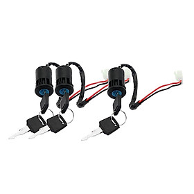 3x 2 Wire Ignition Key Switch On/Off for Motorcycle ATV Gokart Folding Bicycle