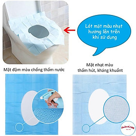 Mua Combo 4 Miếng Lót Bồn Cầu Dùng 1 Lần Tránh Tiếp Xúc Trực Tiếp Với Bồn Cầu 00273