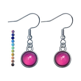Earrings Round Dangle Drop Opal Earrings for Birthday Gifts Girls