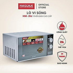 Lò vi sóng HASUKA HSK-256 công suất 1400W, dung tích 25L đa chức năng, nhiều tiện ích khác nhau - HÀNG CHÍNH HÃNG(BH 12 tháng)