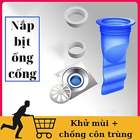 Combo 3 Bịt Nắp Cống Silicon - Ngăn Mùi Thoát Sàn, Ngăn Trào Ngược Nhà Tắm, Côn Trùng Xâm Nhập - HÀNG LOẠI 1