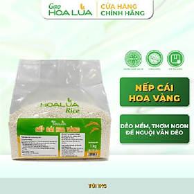 Nếp Cái Hoa Vàng (Nếp Bắc) - Dẻo mềm, thơm ngon đặc trưng - Túi 1Kg - SẢN PHẨM MỚI