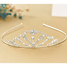 Vương miện công chúa đính đá lấp lánh cho bé gái phối đầm dự tiệc siêu lung linh – P137