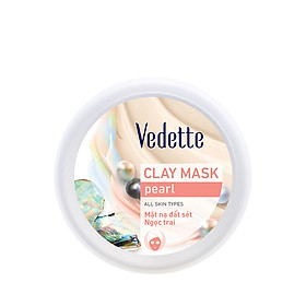 Mặt Nạ Đất Sét Sạch Sâu Dịu Nhẹ Vedette Ngọc Trai (Tươi Trẻ) - Hũ 145g