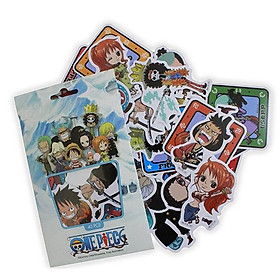 Bộ 40 Sticker Chibi One Piece - TEENBOX